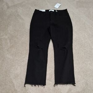 NWT VERVET Black Distressed Women's Jeans SIZE 31